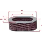 Воздушный фильтр SAKURA AUTOMOTIVE 3741923 G0QZ3 2W A-1849 8997879003237