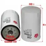 Масляный фильтр SAKURA AUTOMOTIVE 8997879208977 U58 87 3743604 C-49110