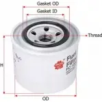 Топливный фильтр SAKURA AUTOMOTIVE FC-1022 3744837 Y94C SWT 8997879400050