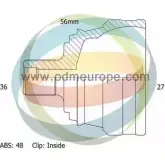 Шрус граната ODM-MULTIPARTS 5HPHF 12-151983 3752447 J5HCS D