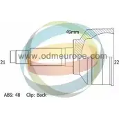 Шрус граната ODM-MULTIPARTS H8 JTCS 12-161492 7FSCMK 3752479