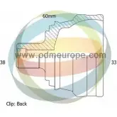 Шрус граната ODM-MULTIPARTS Volkswagen Transporter (T4) 4 Автобус 2.8 VR 6 140 л.с. 1995 – 2000 12-211666 MPC78O9 F QOMV