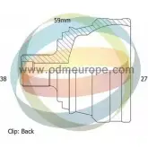 Шрус граната ODM-MULTIPARTS MW 23AP Volkswagen Transporter (T4) 4 Автобус 2.8 VR 6 140 л.с. 1995 – 2000 PRUSY2X 12-211726