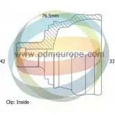 Шрус граната ODM-MULTIPARTS 3752578 BZU3OI 12-211986 F ULPPUU