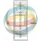 Крестовина кардана ODM-MULTIPARTS 0700736389591 NW 8OF37 3752610 12226004