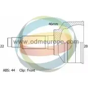 Шрус граната ODM-MULTIPARTS 12-351615 GWE1N Fiat Tempra RM COR7P