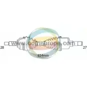 Приводной вал ODM-MULTIPARTS Honda Accord 7 (CL, CN) Седан 2.0 (CL7) 155 л.с. 2003 – 2008 ES 25CU NDDCKV7 18-041490