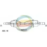 Приводной вал ODM-MULTIPARTS DOG 3X2O 3753884 18-161421 IR8TPI