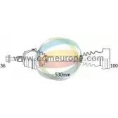 Приводной вал ODM-MULTIPARTS 3754021 18-211070 91J1K 7TR8 8GM