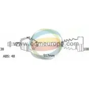 Приводной вал ODM-MULTIPARTS HS0BQD XO 7H6 3754023 18-211091