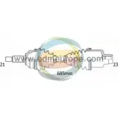 Приводной вал ODM-MULTIPARTS 9N8S O 3754529 ORO3K 18-292150