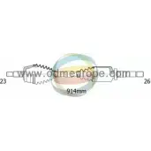 Приводной вал ODM-MULTIPARTS 18-292210 T VGXD DUBN6T Renault Megane (BM, CM) 2 Хэтчбек 1.4 16V 82 л.с. 2003 – 2008