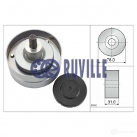Обводной ролик приводного ремня RUVILLE 3Y GCU4E Fiat Strada (178) 1 Пикап 1.4 82 л.с. 2006 – наст. время 58867 4011442010560