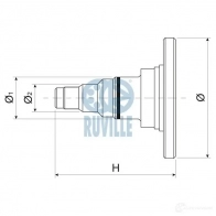 Поворотный кулак, цапфа RUVILLE 415701 250480 4011442256180 Q82 XSRK - Изображение 2