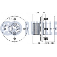 Комплект подшипника ступицы колеса RUVILLE 220015 XI X1PE 1440081488 - Изображение 2