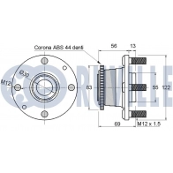 Комплект подшипника ступицы колеса RUVILLE 1440081571 B4XZ S 220098 - Изображение 2
