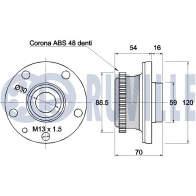 Комплект подшипника ступицы колеса RUVILLE 220160 S DMTHO5 1440081631 - Изображение 2
