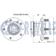 Комплект подшипника ступицы колеса RUVILLE B 7JDR0 220228 1440081699 - Изображение 2