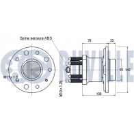 Комплект подшипника ступицы колеса RUVILLE THP 1S 1440081804 220333 - Изображение 2