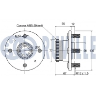 Комплект подшипника ступицы колеса RUVILLE 6C 70F 220642 1440082120 - Изображение 2