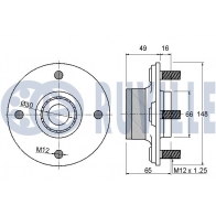 Комплект подшипника ступицы колеса RUVILLE 8ZB8 TUC 220674 1440082152 - Изображение 2