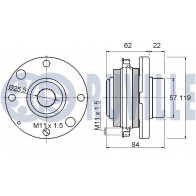 Комплект подшипника ступицы колеса RUVILLE 4 P03V 1440082284 220806 - Изображение 2