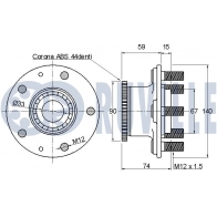 Комплект подшипника ступицы колеса RUVILLE 1440082313 MM 8LCL 220835 - Изображение 2