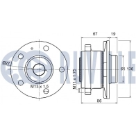 Комплект подшипника ступицы колеса RUVILLE 23 R8N 1440082457 220979 - Изображение 2