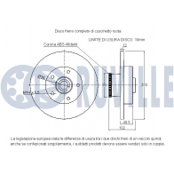 Тормозной диск RUVILLE 1440082503 2IZH OL 221024 - Изображение 2