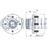 Комплект подшипника ступицы колеса RUVILLE QR8OI N 1440082551 221072 - Изображение 2