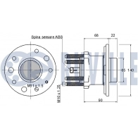 Комплект подшипника ступицы колеса RUVILLE CF XZJ 221117 1440082596 - Изображение 2