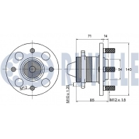 Комплект подшипника ступицы колеса RUVILLE KR S5A 221221 1440082700 - Изображение 2