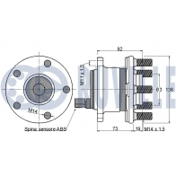 Комплект подшипника ступицы колеса RUVILLE ZX 7HBZ 221239 1440082718 - Изображение 2