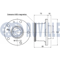 Комплект подшипника ступицы колеса RUVILLE HE 7KZ 1440082730 221251 - Изображение 2