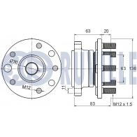 Комплект подшипника ступицы колеса RUVILLE 221273 DK43SL K 1440082752 - Изображение 2