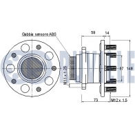 Комплект подшипника ступицы колеса RUVILLE 221322 G7CX8 E8 1440082801 - Изображение 2