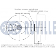 Тормозной диск RUVILLE 1440082805 221326 V3J GM - Изображение 2