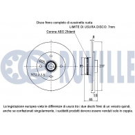 Тормозной диск RUVILLE 221540 B V9PL0 1440083022 - Изображение 2