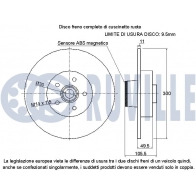 Тормозной диск RUVILLE 1440083113 I ZA8M6 221631 - Изображение 2