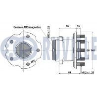 Комплект подшипника ступицы колеса RUVILLE 221670 GLE RWN8 1440083152 - Изображение 2