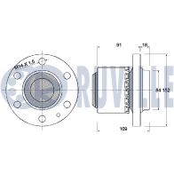 Комплект подшипника ступицы колеса RUVILLE 6 OSVXR8 221720 1440083202 - Изображение 2
