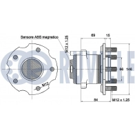 Комплект подшипника ступицы колеса RUVILLE 1440083235 MFO A23T 221753 - Изображение 2