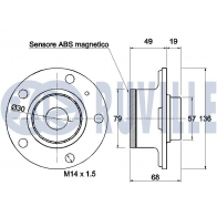Комплект подшипника ступицы колеса RUVILLE T9 SA5RZ 1440083267 221785 - Изображение 2