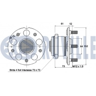 Комплект подшипника ступицы колеса RUVILLE 1440083281 XI V8B 221799 - Изображение 2
