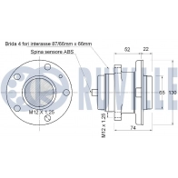 Комплект подшипника ступицы колеса RUVILLE TBMF 3R 221850 1440083332 - Изображение 2