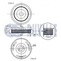 Ременный шкив, коленчатый вал RUVILLE 520053 1440083590 S X0ABV - Изображение 2