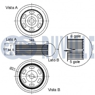 Ременный шкив, коленчатый вал RUVILLE M 7FLZX 520099 1440083636 - Изображение 2