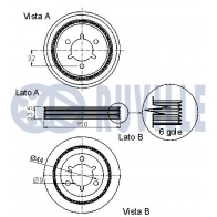 Ременный шкив, коленчатый вал RUVILLE 520129 UEF NYZD 1440083666 - Изображение 2
