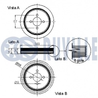 Ременный шкив, коленчатый вал RUVILLE C54 2U 1440083668 520131 - Изображение 2