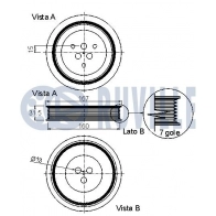 Ременный шкив, коленчатый вал RUVILLE D5T FD 1440083777 520240 - Изображение 2